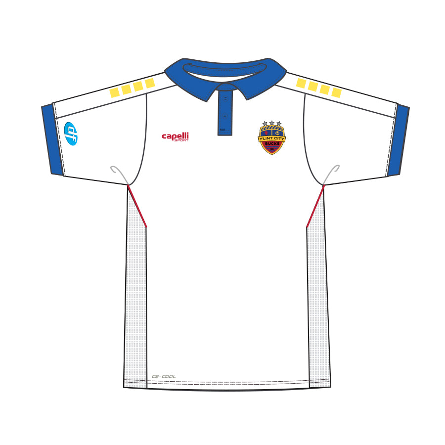 Flint City Bucks Adult Inaugural Season White Jersey