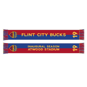 Flint City Bucks 2019 Inaugural Season Scarf