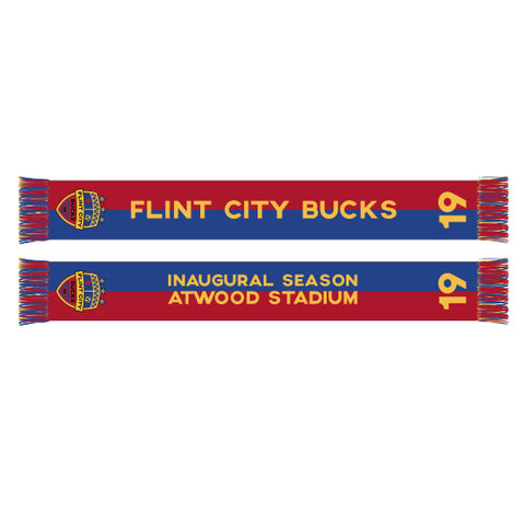Flint City Bucks 2019 Inaugural Season Scarf