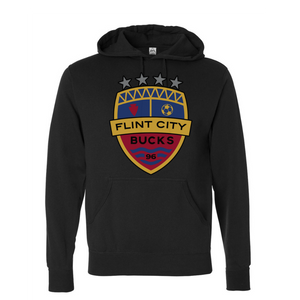 Flint City Bucks 4 Star Crest Unisex Midweight Hooded Pullover